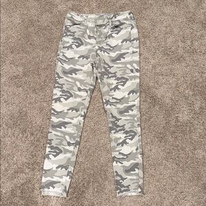 Sam Edelman Gray Camouflage Skinny Jeans
